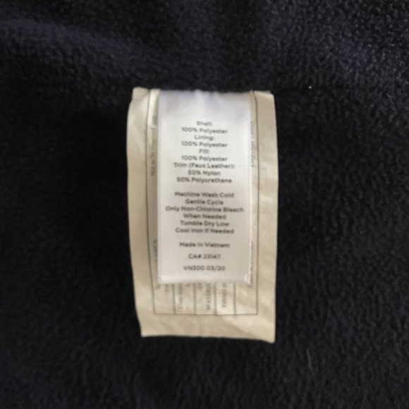 TALBOTS Navy Blue DIAMOND QUILTED Puffer Vest - Picture 5 of 6